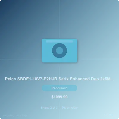 Thumbnail 2 for Pelco SBDE1-10V7-E2H-IR 5MP Sarix Enhanced Dual Head Outdoor Camera
