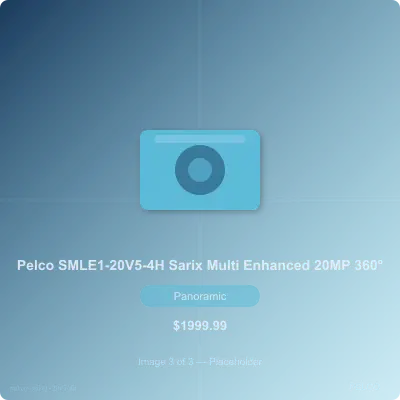Thumbnail 3 for Pelco SMLE1-20V5-4H Sarix Multi Enhanced Analytics Camera Base Module, 4x5MP, WDR, 360 Degree Max Field of View, SureVision, 3.3-5.7mm