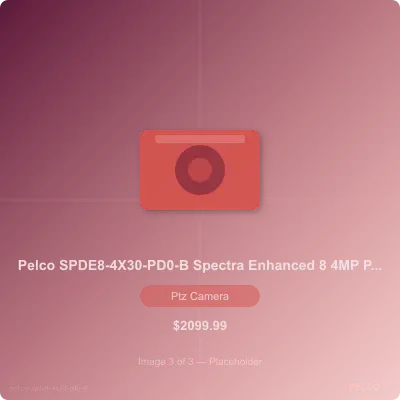 Thumbnail 3 for Pelco SPDE8-4X30-PD0-B 4MP Spectra PTZ Camera Enhanced 8 Pendant Clear Bubble with 30x Lens