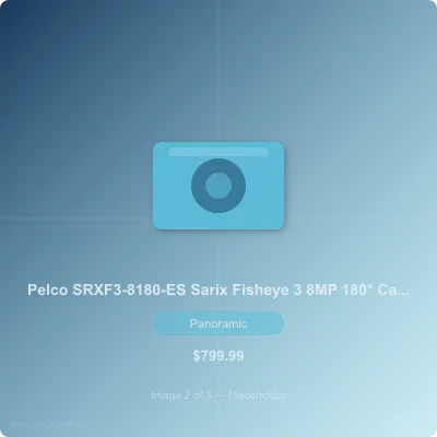 Thumbnail 2 for Pelco SRXF3-8180-ES 8MP Sarix Fisheye 3 Camera