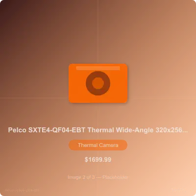 Thumbnail 2 for Pelco SXTE4-QF04-EBT Sarix Thermal Enhanced 4 Series Bullet Camera 4.3mm Lens, Black