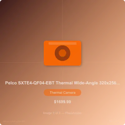 Thumbnail 3 for Pelco SXTE4-QF04-EBT Sarix Thermal Enhanced 4 Series Bullet Camera 4.3mm Lens, Black