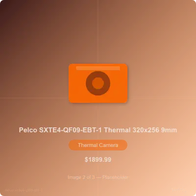 Thumbnail 2 for Pelco SXTE4-QF09-EBT-1 Sarix Thermal Enhanced 4 Series 320x256 Outdoor Bullet IP Camera with 9.1mm Lens