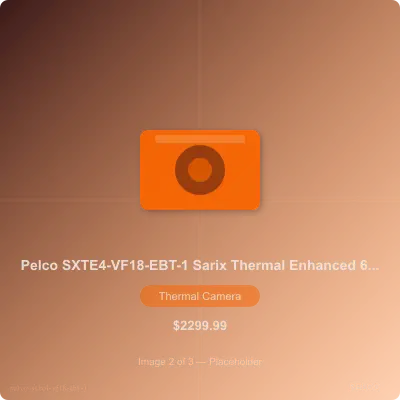 Thumbnail 2 for Pelco SXTE4-VF18-EBT-1 Outdoor Thermal Imaging IP Camera, 640x512 Resolution, 18mm Lens