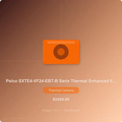 Thumbnail 3 for Pelco SXTE4-VF24-EBT-B 4 Series Sarix Thermal Enhanced Camera, 640x512, 24.3mm Lens