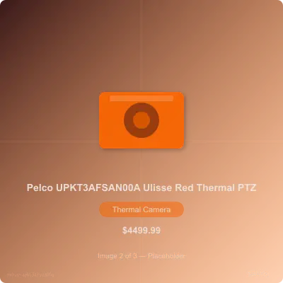 Thumbnail 2 for Pelco UPKT3AFSAN00A Ulisse Red Color Thermal PTZ Full Internet Protocol