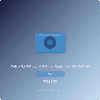 Thumbnail 3 for Pelco VXP-P3-36-5N VideoXpert Professional Series 36-Channel NVR Server, 5-Year License