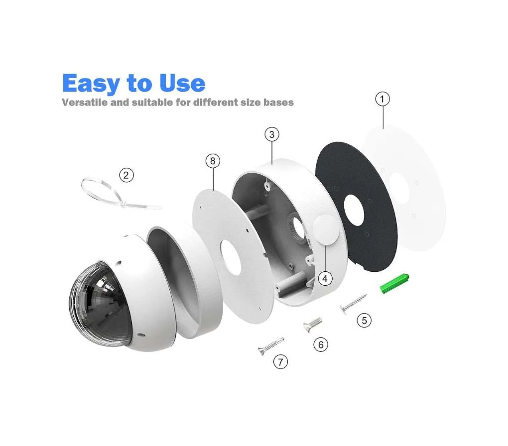 Thumbnail 5 for UJB120-W Universal Security Camera Junction Box