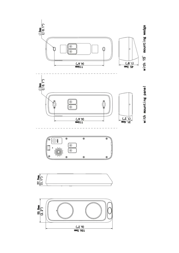 Thumbnail 5 for Uniview ED-525B-WB Dual-Lens Video Doorbell