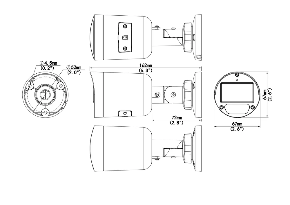 Thumbnail 4 for Uniview IPC2124LB-AF28(40)K-DL 4MP HD ColorHunter Mini Fixed Bullet Network Camera