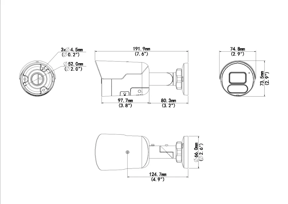 Thumbnail 4 for Uniview IPC2124SR-ADF40KMC-DL-H 4MP HD ColorHunter Mini IR Fixed Bullet Network Camera