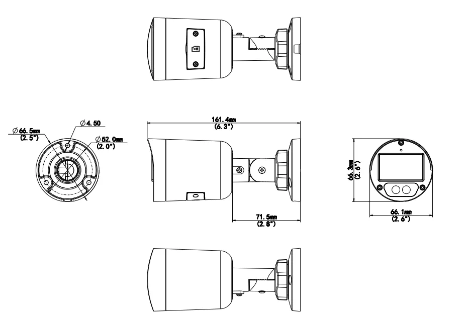 Thumbnail 2 for Uniview IPC2125LB-AF28K-DL 5MP HD ColorHunter Mini Fixed Bullet Network Camera