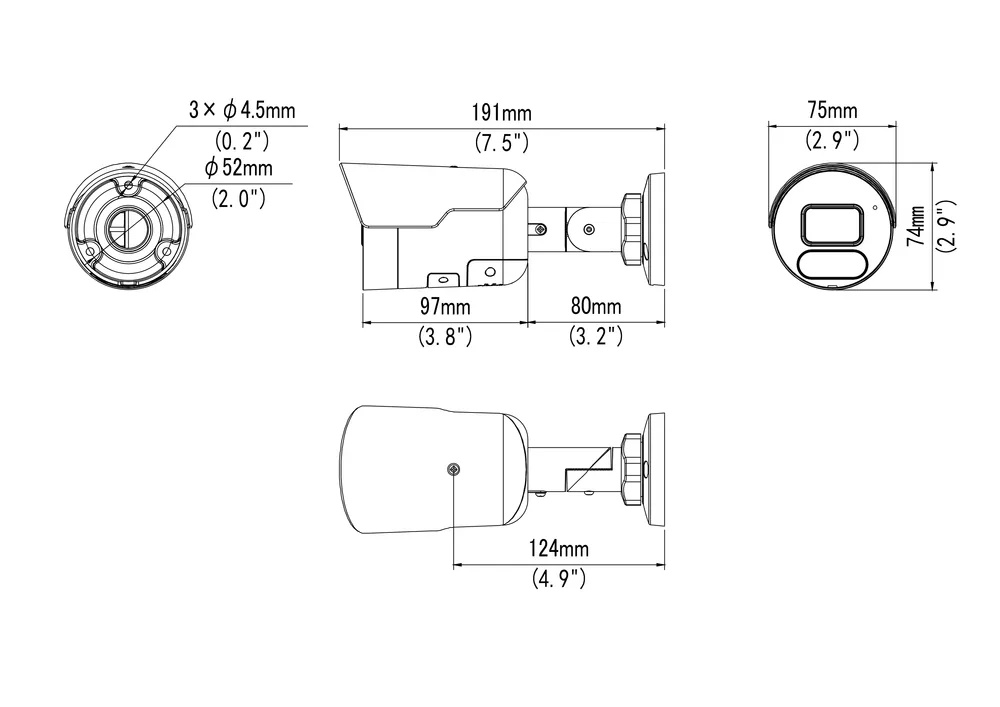Uniview IPC2128SB-ADF28(40)KMC-I0 8MP HD Intelligent Light and Audible Warning Fixed Bullet Network Camera