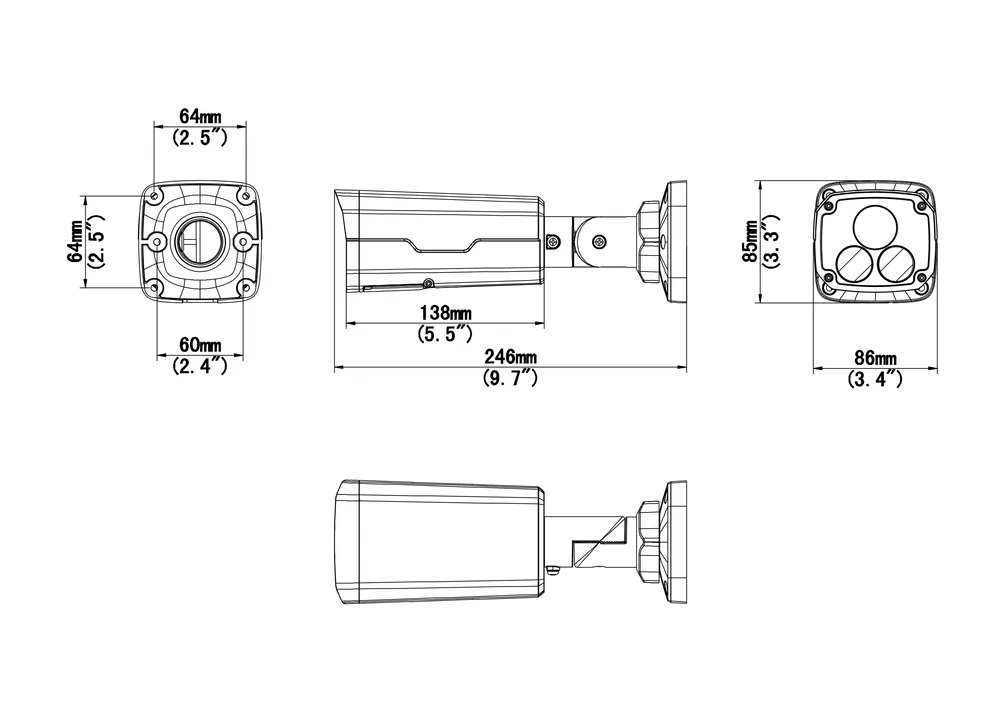 Thumbnail 7 for Uniview IPC2225SE-DF40(60)K-WL-I0 5MP HD Intelligent ColorHunter Fixed Bullet Network Camera