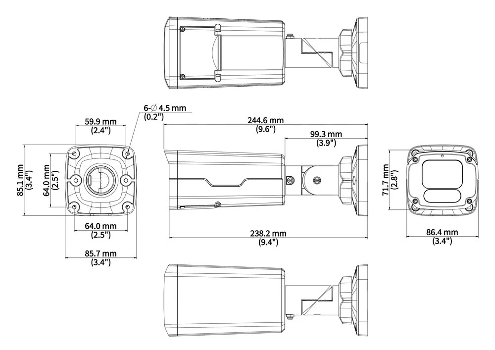 Thumbnail 4 for Uniview IPC2326SB-ADZKM-DL-I1 6MP Intelligent Dual light VF Bullet Network Camera