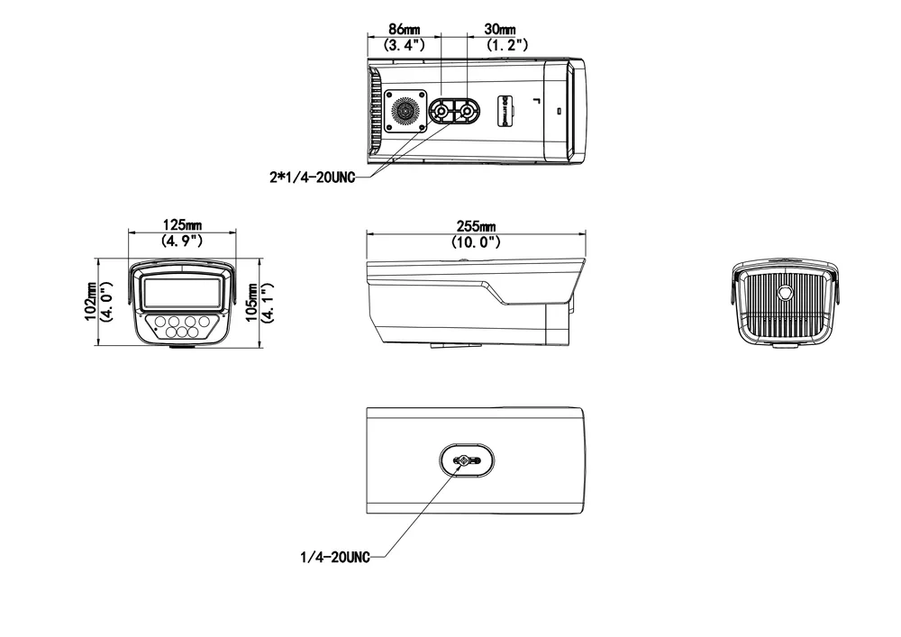 Thumbnail 5 for Uniview IPC245LP-ADF40(60)KC-WP 5MP ColorHunter with Wise-ISP Fixed Bullet Network Camera