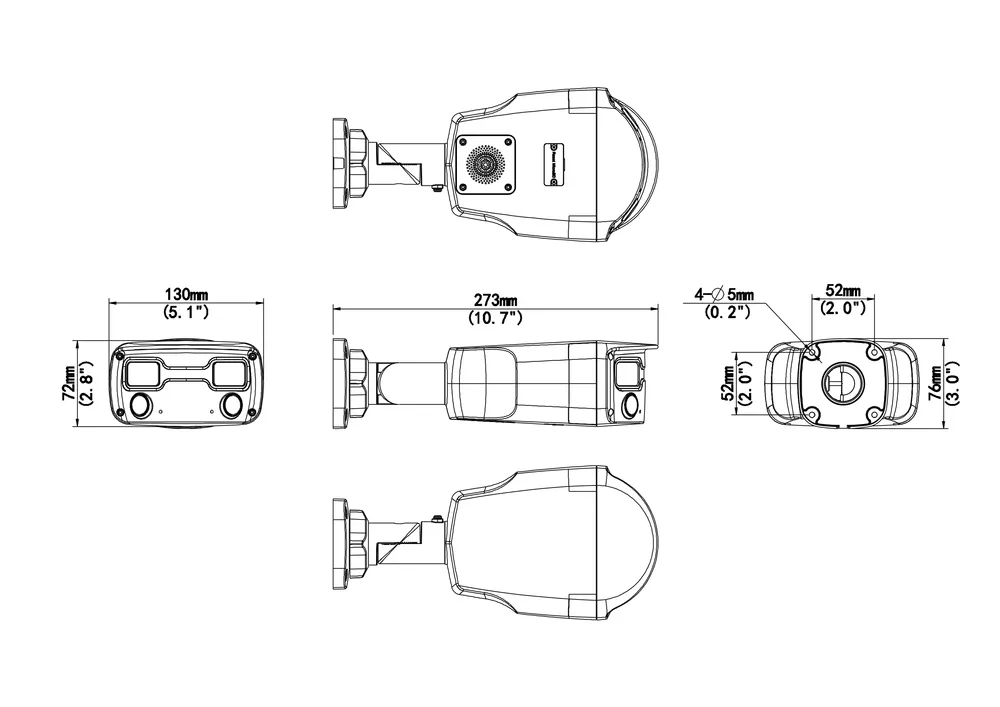 Thumbnail 6 for Uniview IPC2K24SE-ADF40KMC-WL-I0 4MP HD ColorHunter Wide Angle Fixed Bullet Network Camera