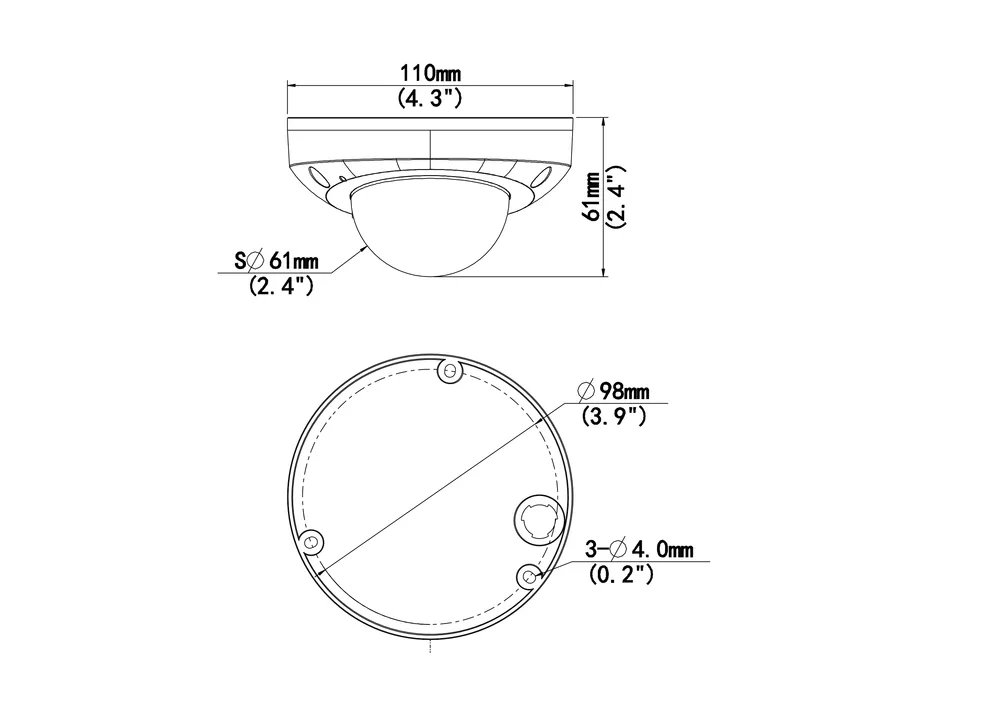 Thumbnail 4 for Uniview IPC314SB-ADF28K-I0 4MP HD Intelligent LightHunter IR Fixed Mini Dome Camera