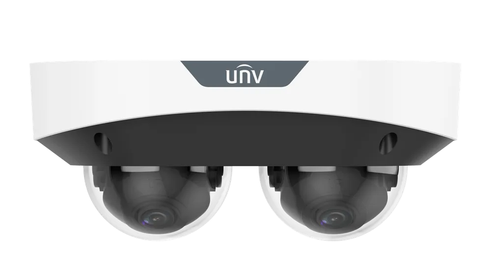 Thumbnail 2 for Uniview IPC3222SS-ADF28K-I1 2 × 2 MP Dual-channel Non-Splicing Multiview Series IR Fixed Intelligent Network Camera