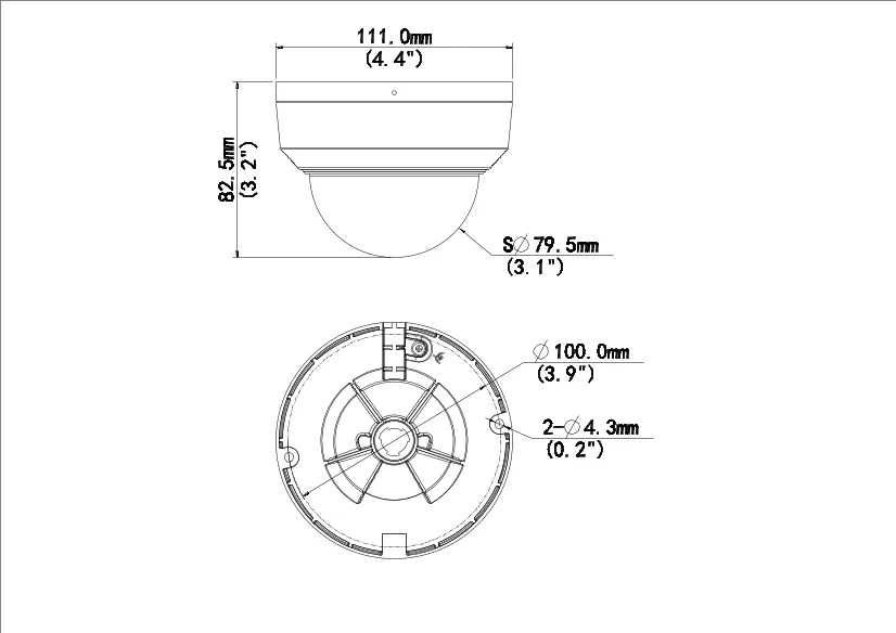 Thumbnail 3 for Uniview IPC324SR-ADF40KM-H 4MP HD Vandal-resistant IR Fixed Dome Network Camera