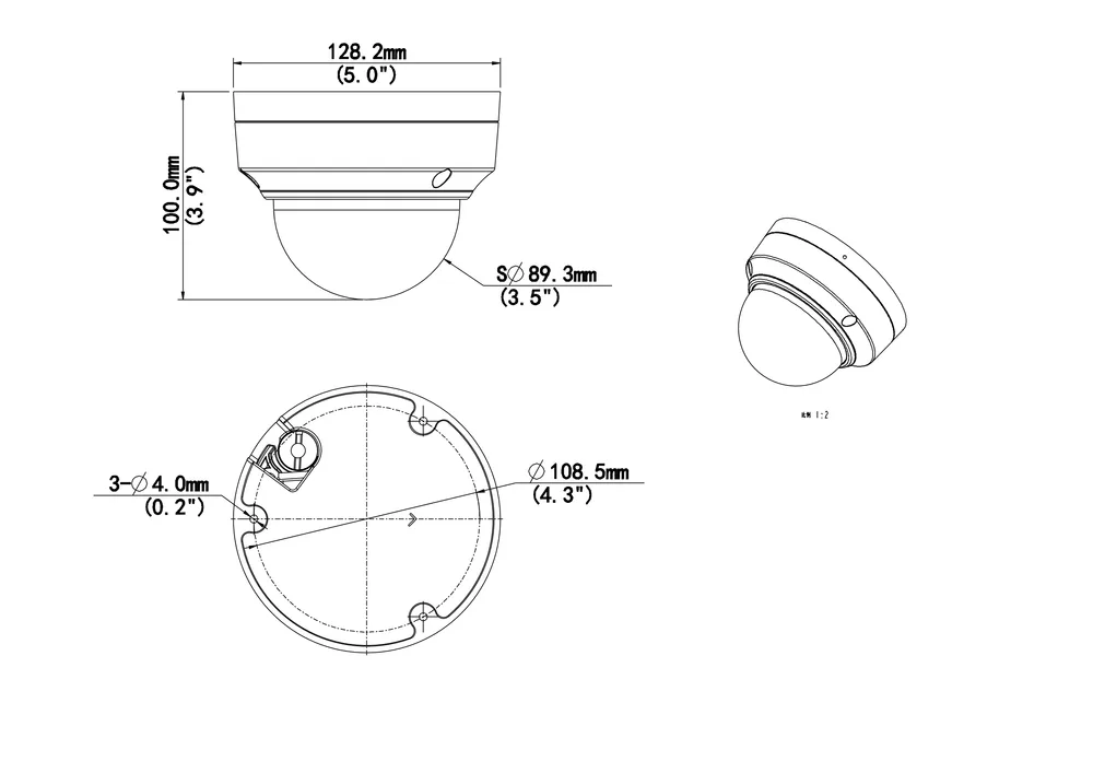 Uniview IPC3515SS-ADF28K-I1-HI 5MP LightHunter Intelligent HDMI Fixed IR Dome Network Camera