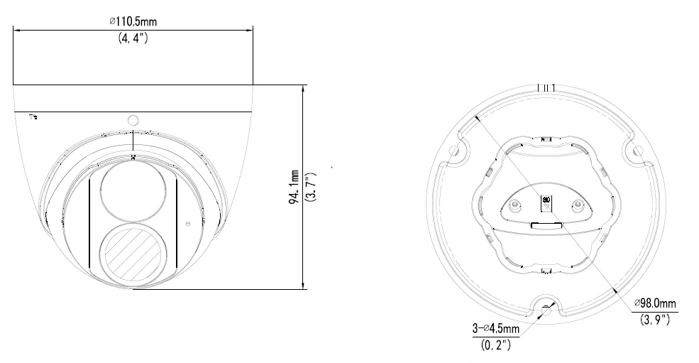 Thumbnail 2 for Uniview IPC3615SR3-ADF28KM-G 5MP HD IR Fixed Eyeball Network Camera