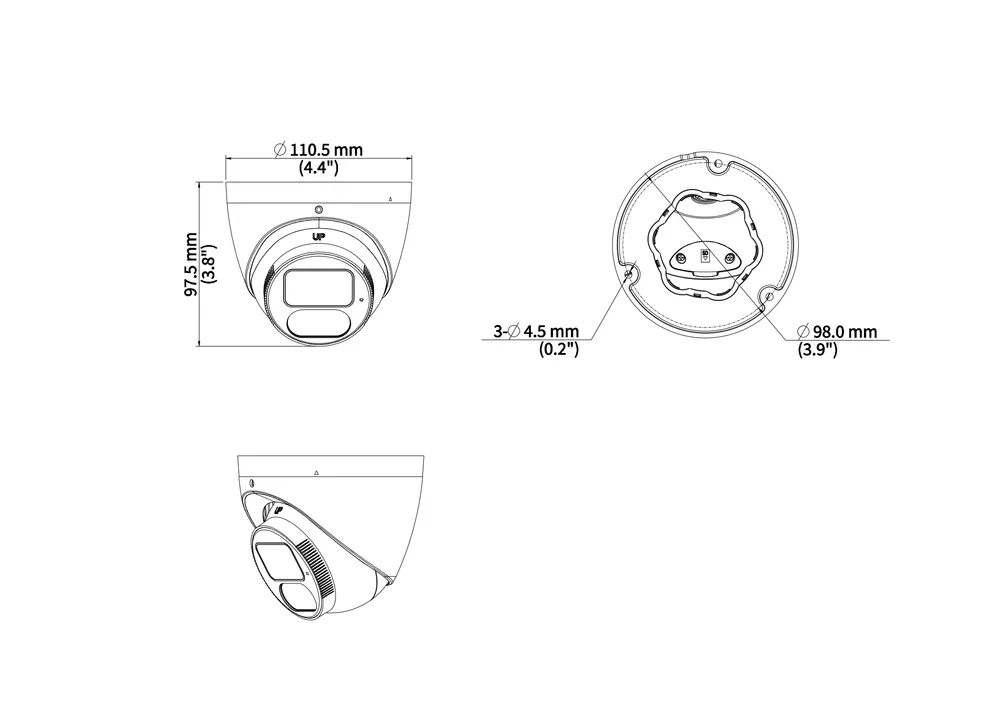 Thumbnail 4 for Uniview IPC3618SB-ADF28(40)KM-DL-I1 8MP Fixed Intelligent Dual light Turret Network Camera