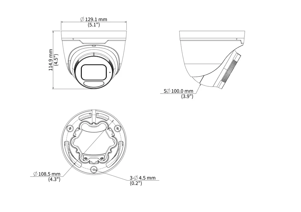 Thumbnail 5 for Uniview IPC3634SE-ADF28(40)K-WP-I1 4MP ColorHunter with Wise-ISP Fixed Warm Light Turret Network Camera