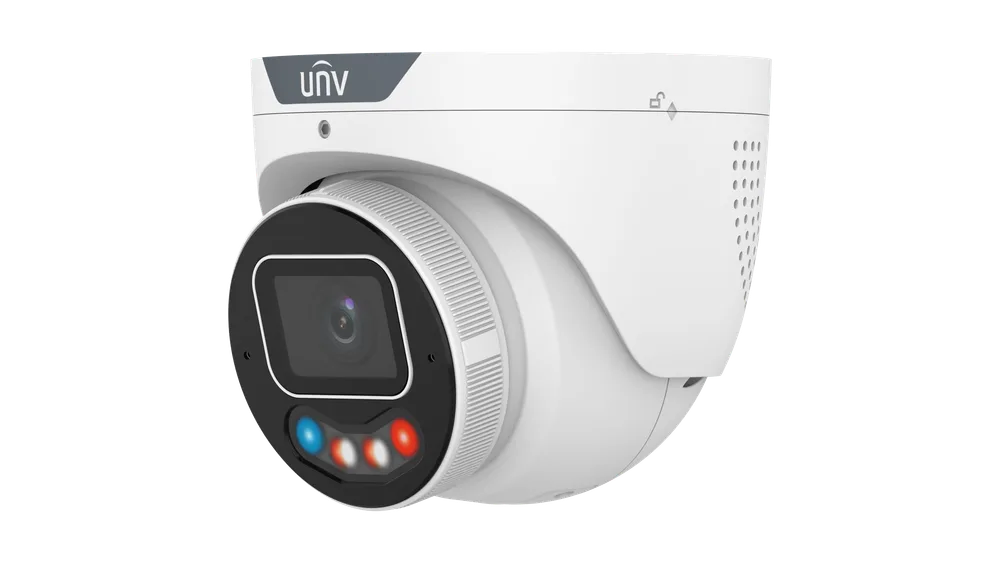 Uniview IPC3634SE-ADF28(40)KMC-WP-I1 4MP OwlView Plus Tri-Guard Fixed Dual-light Turret Network Camera