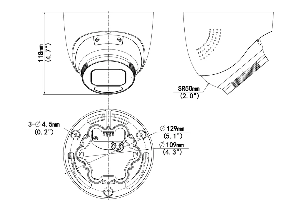 Thumbnail 4 for Uniview IPC3635SS-ADF28(40)KMC-I1 5MP HD Intelligent Light and Audible Warning Fixed Eyeball Network Camera