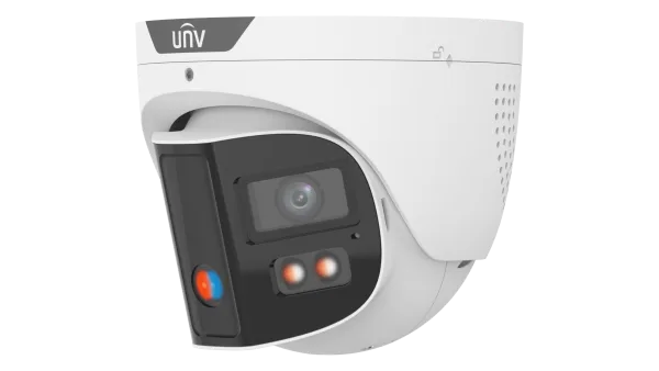 Uniview IPC3K28SE-ADF28KMC-DL-I0 4K HD ColorHunter Omniview Series Light and Audible Warning Fixed Turret Network Camera