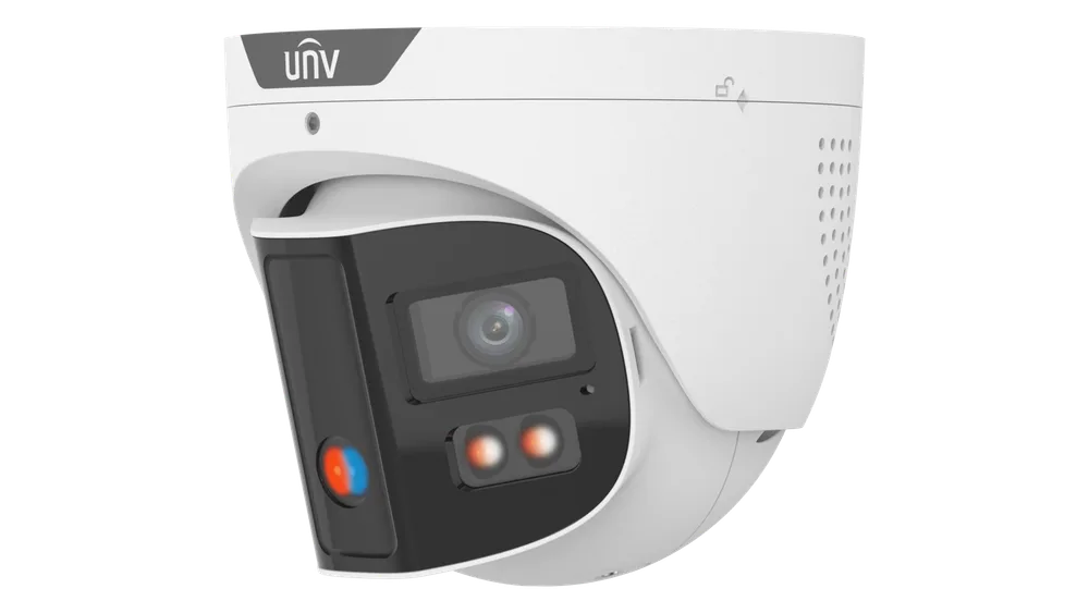 Thumbnail 2 for Uniview IPC3K28SE-ADF28KMC-DL-I0 4K HD ColorHunter Omniview Series Light and Audible Warning Fixed Turret Network Camera