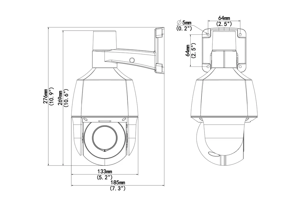 Thumbnail 6 for Uniview IPC6312LFW-AX4C-VG 2MP LightHunter Active Deterrence PTZ Camera