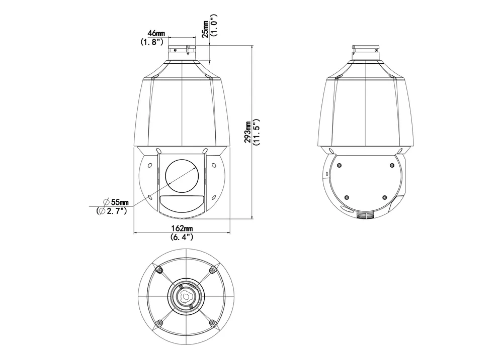 Thumbnail 5 for Uniview IPC6412LR-X16-VG 2MP 16X LightHunter Network PTZ Dome Camera