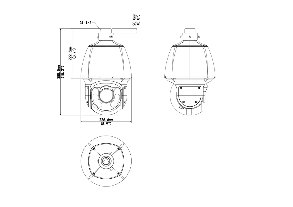 Thumbnail 4 for Uniview IPC6624SR-X33-VF 4MP 33X LightHunter Network PTZ Dome Camera