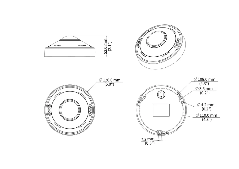 Thumbnail 6 for Uniview IPC816SB-ADF16KMC-I1 6MP Infrared Intelligent Fixed-focal Fisheye Dome Network Camera