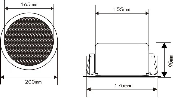 Thumbnail 3 for Uniview IPS301015-S Ceiling IP Speaker 15W