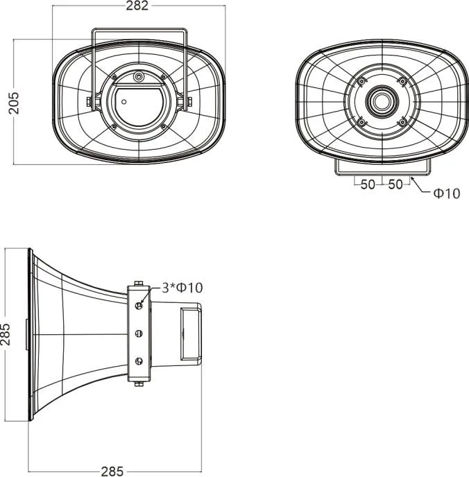 Thumbnail 3 for Uniview IPS302030-S Horn IP Speaker 30W