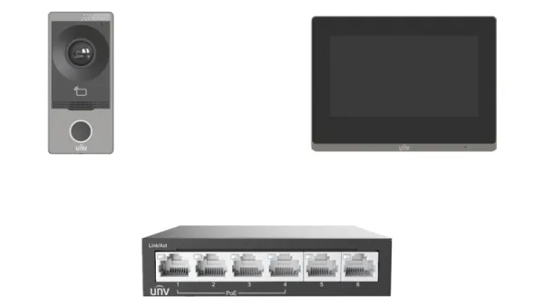 Uniview Video Intercom Kit(PoE Switch) (KIT/201S/372S/NSW2020)