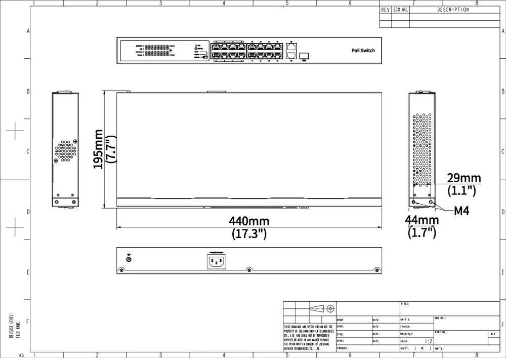 Thumbnail 5 for Uniview NSW2020-16T1GT1GC-POE-IN Ethernet POE Switches