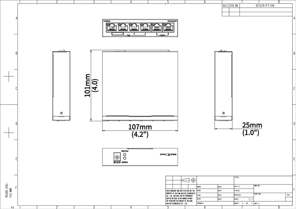 Thumbnail 5 for Uniview NSW2020-6T-POE-IN Ethernet PoE Switches
