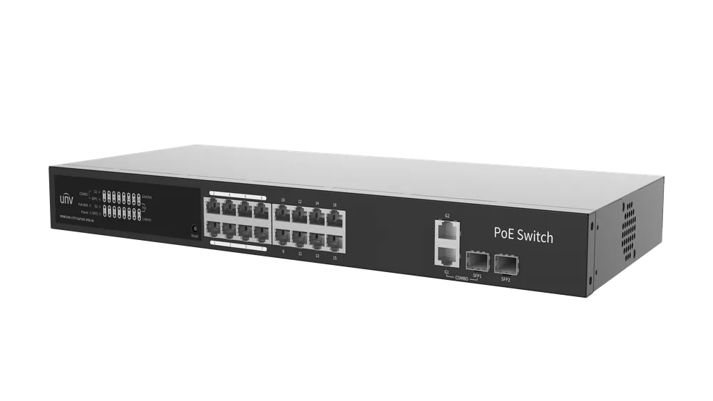 Thumbnail 2 for Uniview NSW2100-17GT1GP1GC-POE-IN Lite Cloud Managed Gigabit Ethernet PoE Switch