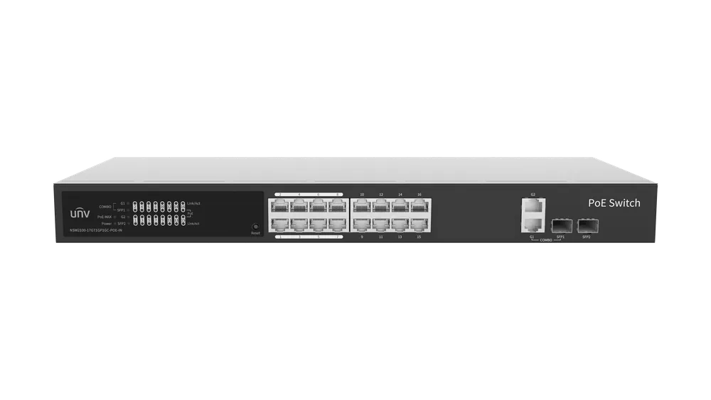 Thumbnail 3 for Uniview NSW2100-17GT1GP1GC-POE-IN Lite Cloud Managed Gigabit Ethernet PoE Switch