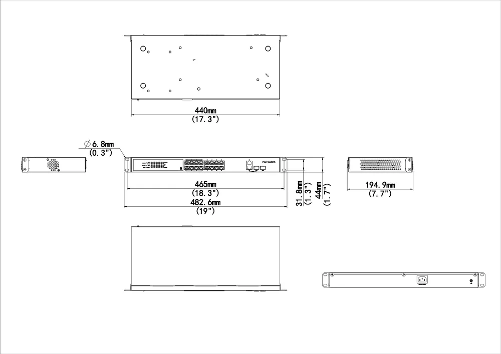 Thumbnail 5 for Uniview NSW2100-17GT1GP1GC-POE-IN Lite Cloud Managed Gigabit Ethernet PoE Switch