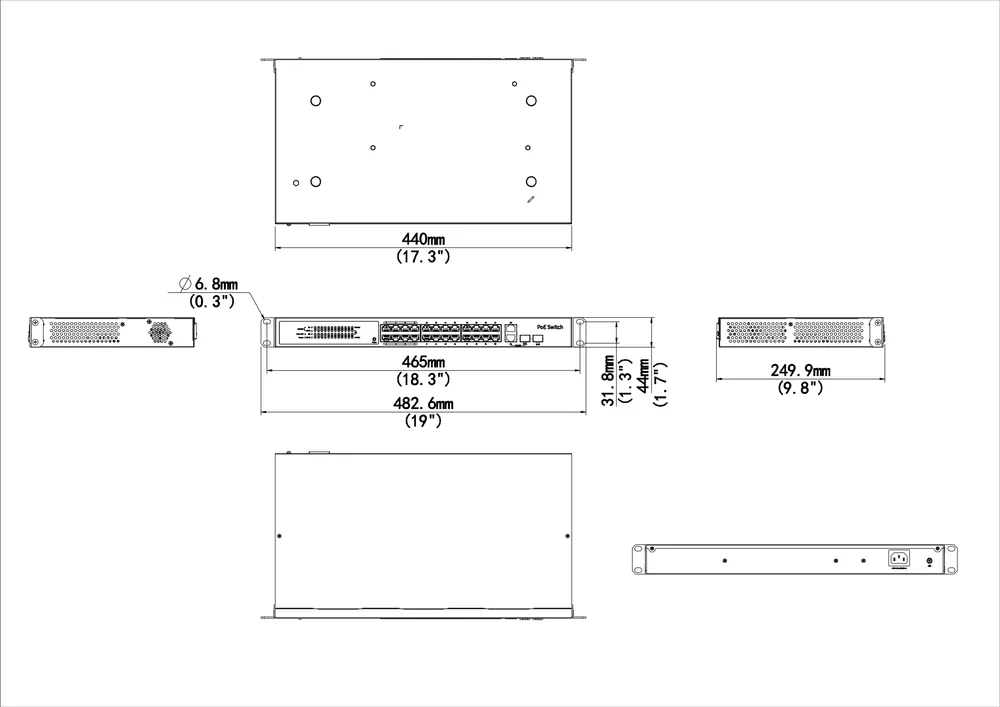 Thumbnail 5 for Uniview NSW2100-25GT1GP1GC-POE-IN Lite Cloud Managed Gigabit Ethernet PoE Switch