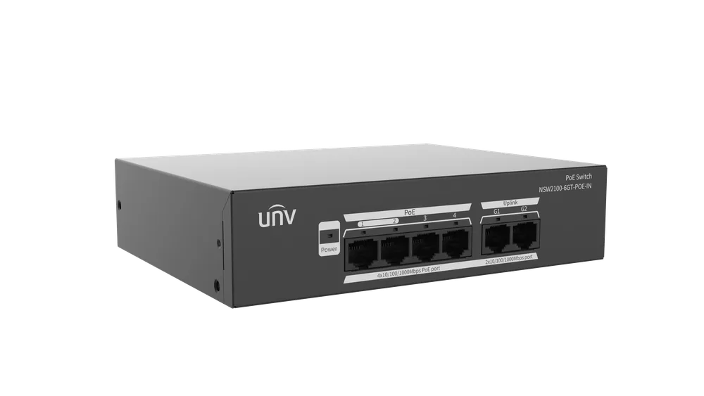 Thumbnail 4 for Uniview NSW2100-6GT-POE-IN Lite Cloud Managed Gigabit Ethernet PoE Switch
