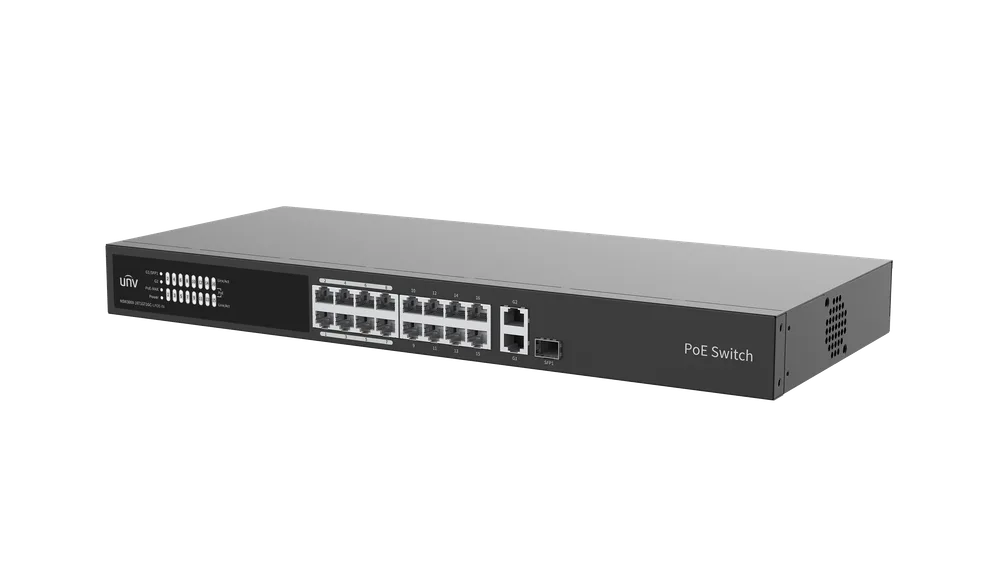 Thumbnail 2 for Uniview NSW3000-16T1GT1GC-LPOE-IN Cloud Managed Ethernet Low Power PoE Switch