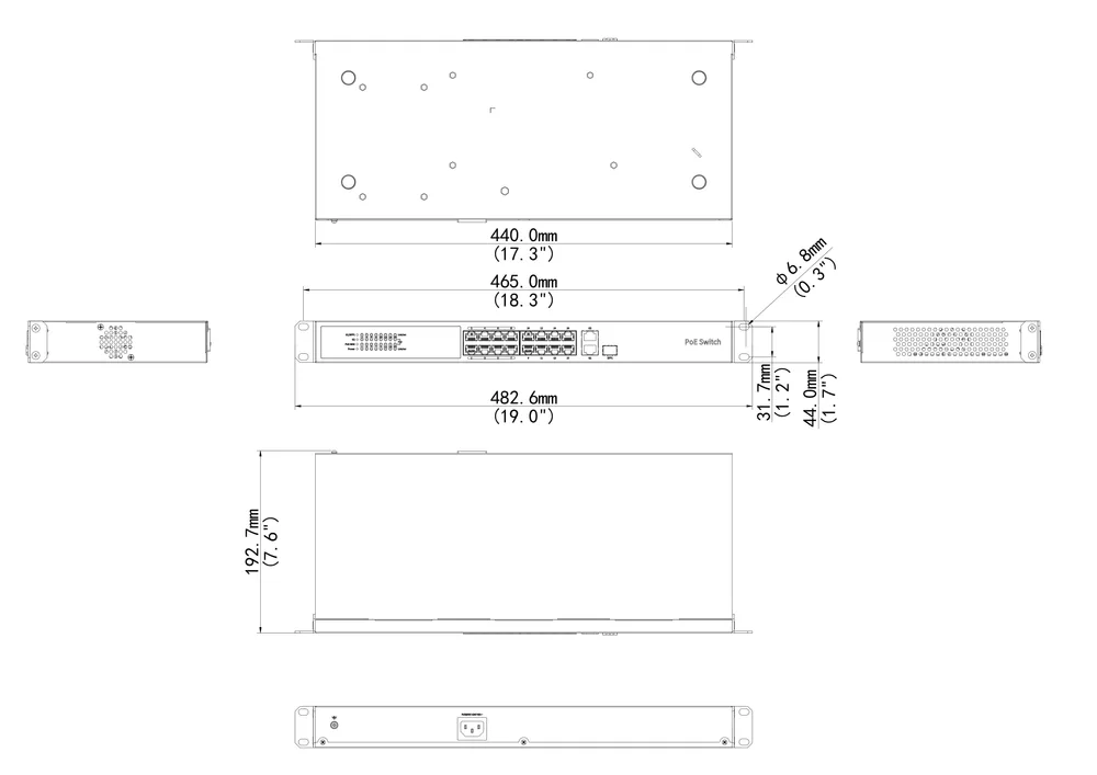Thumbnail 5 for Uniview NSW3000-16T1GT1GC-LPOE-IN Cloud Managed Ethernet Low Power PoE Switch