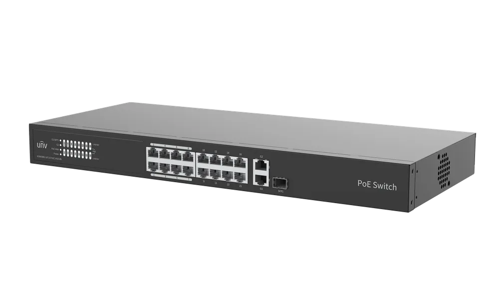 Thumbnail 2 for Uniview NSW3000-16T1GT1GC-POE-IN Cloud Managed Ethernet PoE Switch