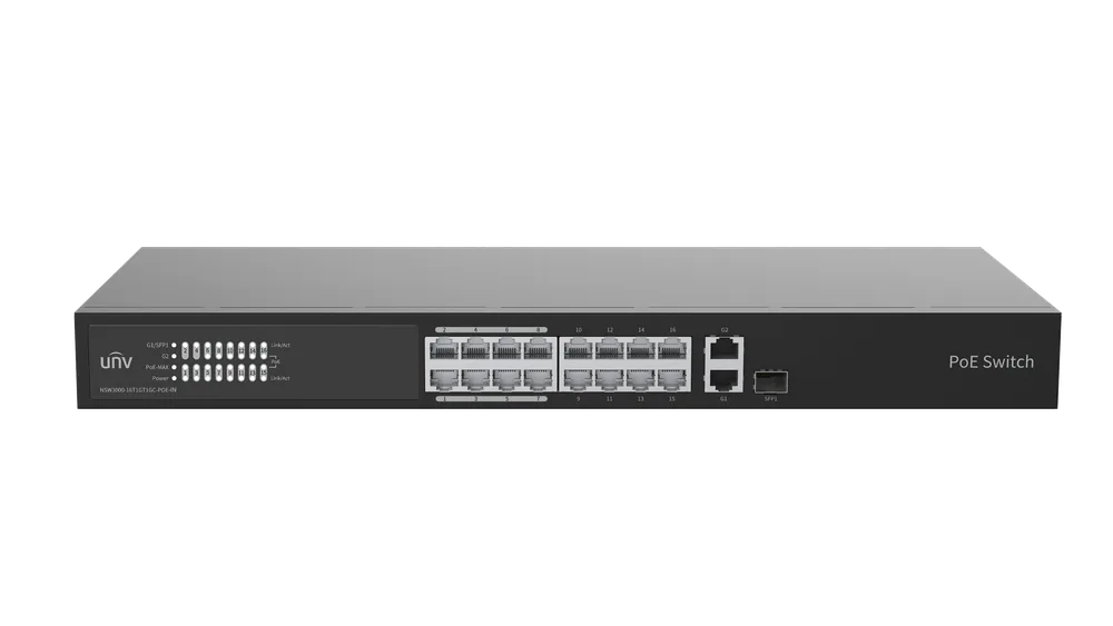 Thumbnail 3 for Uniview NSW3000-16T1GT1GC-POE-IN Cloud Managed Ethernet PoE Switch